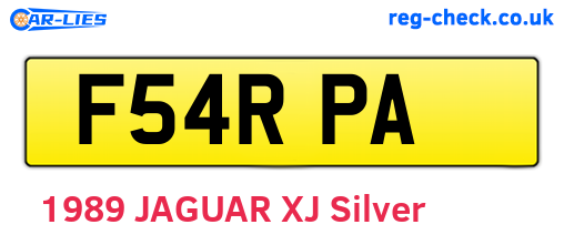 F54RPA are the vehicle registration plates.