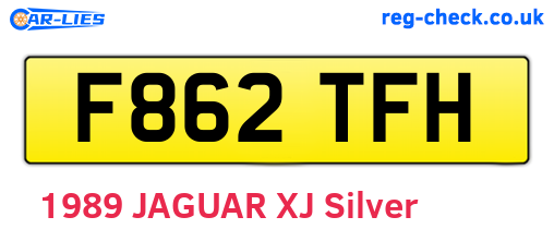 F862TFH are the vehicle registration plates.