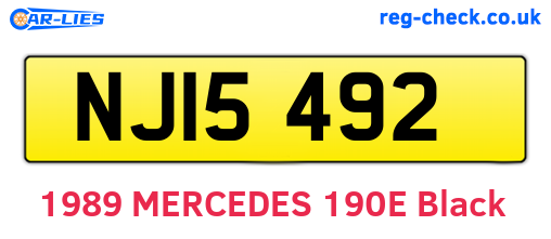 NJI5492 are the vehicle registration plates.
