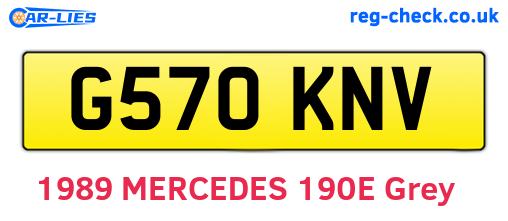 G570KNV are the vehicle registration plates.