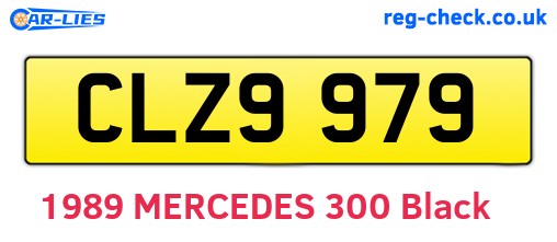 CLZ9979 are the vehicle registration plates.