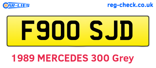 F900SJD are the vehicle registration plates.