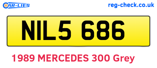 NIL5686 are the vehicle registration plates.
