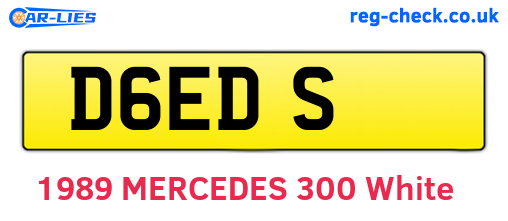 D6EDS are the vehicle registration plates.