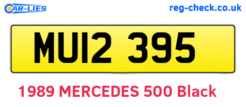 MUI2395 are the vehicle registration plates.
