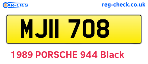 MJI1708 are the vehicle registration plates.