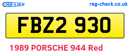 FBZ2930 are the vehicle registration plates.