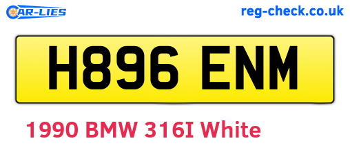 H896ENM are the vehicle registration plates.
