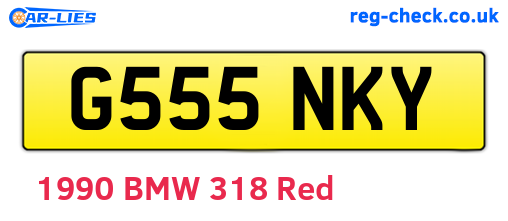 G555NKY are the vehicle registration plates.