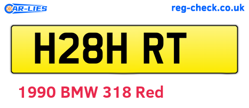H28HRT are the vehicle registration plates.