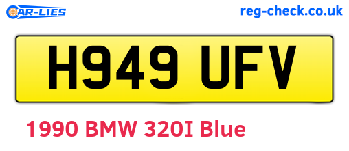H949UFV are the vehicle registration plates.