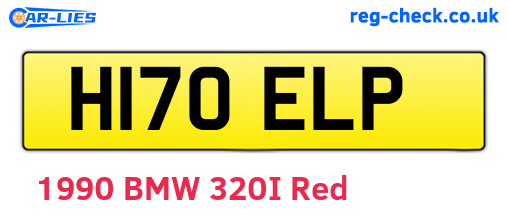H170ELP are the vehicle registration plates.