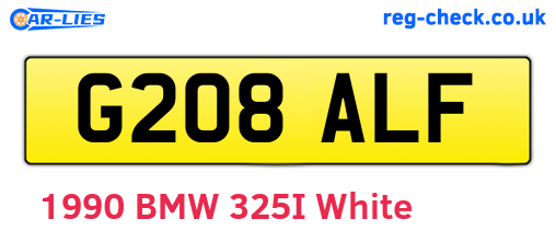 G208ALF are the vehicle registration plates.