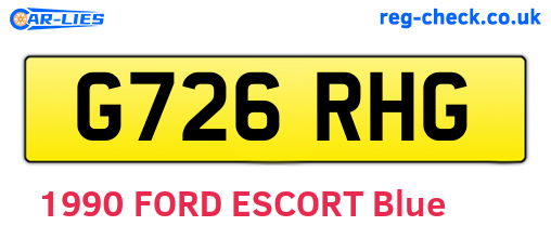 G726RHG are the vehicle registration plates.