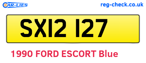 SXI2127 are the vehicle registration plates.