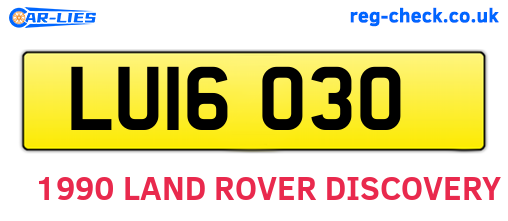 LUI6030 are the vehicle registration plates.