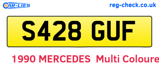 S428GUF are the vehicle registration plates.