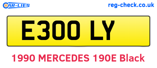 E30OLY are the vehicle registration plates.