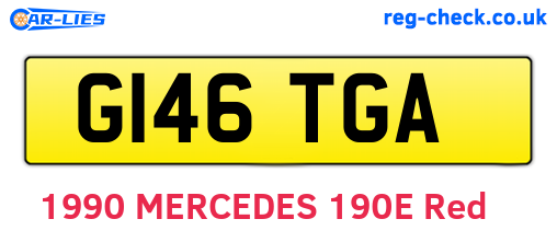 G146TGA are the vehicle registration plates.