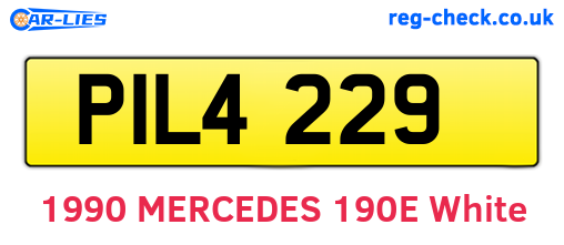 PIL4229 are the vehicle registration plates.