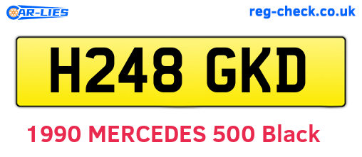 H248GKD are the vehicle registration plates.