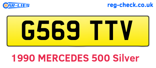 G569TTV are the vehicle registration plates.