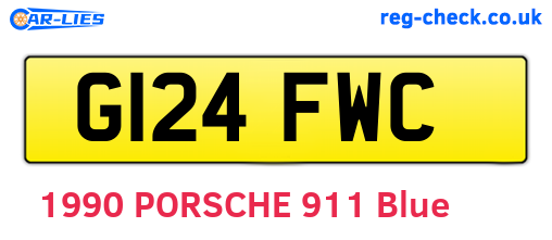 G124FWC are the vehicle registration plates.