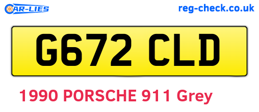 G672CLD are the vehicle registration plates.