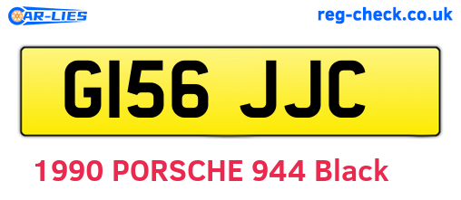 G156JJC are the vehicle registration plates.