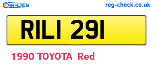 RIL1291 are the vehicle registration plates.