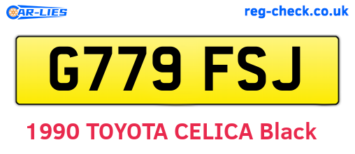 G779FSJ are the vehicle registration plates.