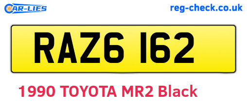 RAZ6162 are the vehicle registration plates.