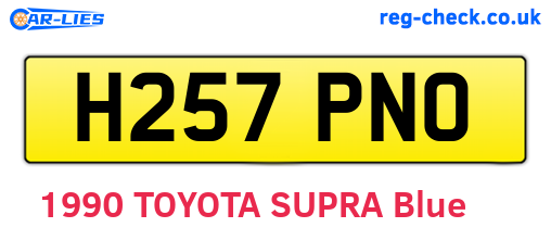 H257PNO are the vehicle registration plates.
