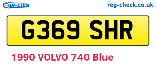 G369SHR are the vehicle registration plates.