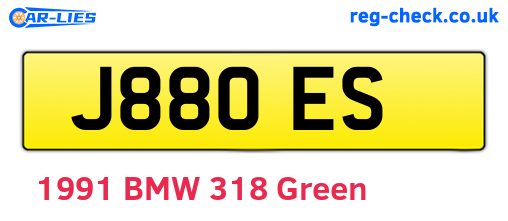 J88OES are the vehicle registration plates.