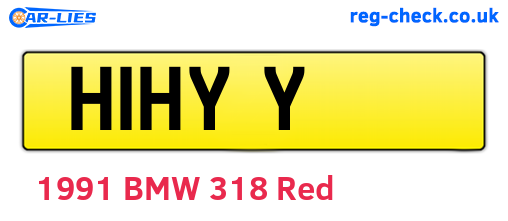 H1HYY are the vehicle registration plates.
