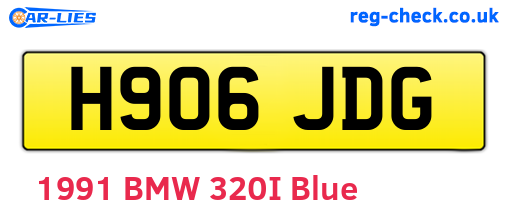 H906JDG are the vehicle registration plates.