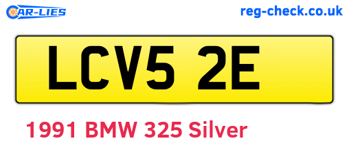 LCV52E are the vehicle registration plates.