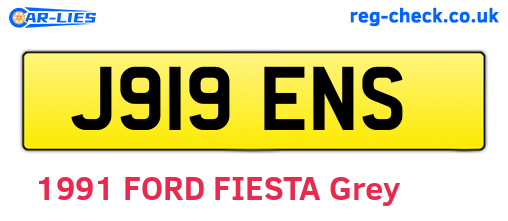 J919ENS are the vehicle registration plates.