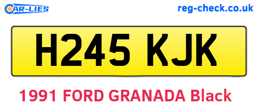 H245KJK are the vehicle registration plates.