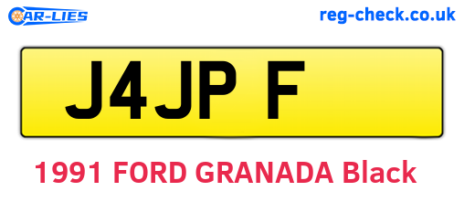 J4JPF are the vehicle registration plates.