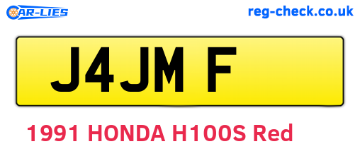 J4JMF are the vehicle registration plates.