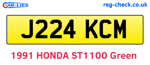 J224KCM are the vehicle registration plates.