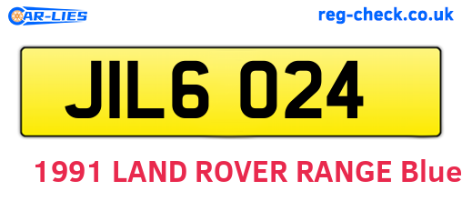 JIL6024 are the vehicle registration plates.