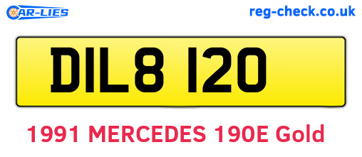 DIL8120 are the vehicle registration plates.