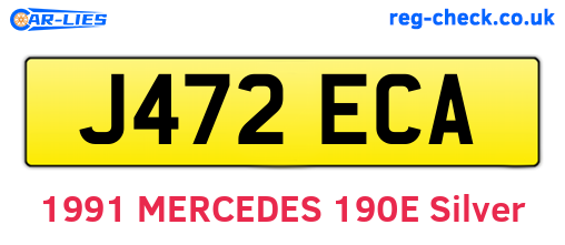 J472ECA are the vehicle registration plates.