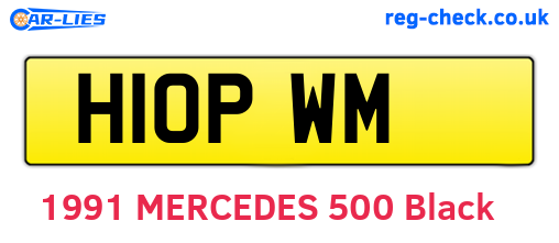 H10PWM are the vehicle registration plates.
