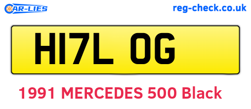 H17LOG are the vehicle registration plates.