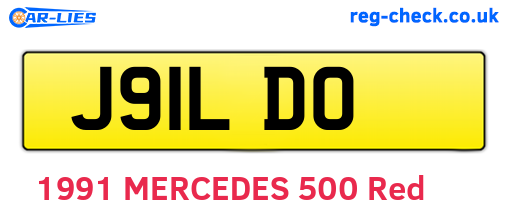 J91LDO are the vehicle registration plates.