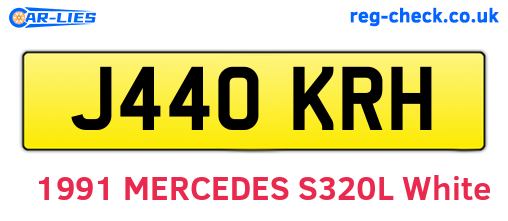 J440KRH are the vehicle registration plates.